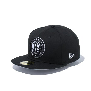 ニューエラ キャップ　New Era NBA ブルックリン ネッツ ブラック × チームカラー 59FIFTY /帽子 メンズ NBA バスケットボール