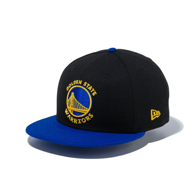 ニューエラ キャップ NBA ゴールデンステート ウォリアーズ 2TONE ブラック× チームカラー 9FIFTY /帽子 メンズ バスケットボール NEW ERA