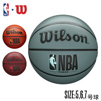 NBA公式 Wilson フォージ バスケットボール 7号 6号 5号 人工皮革（合成皮革）ウィ...