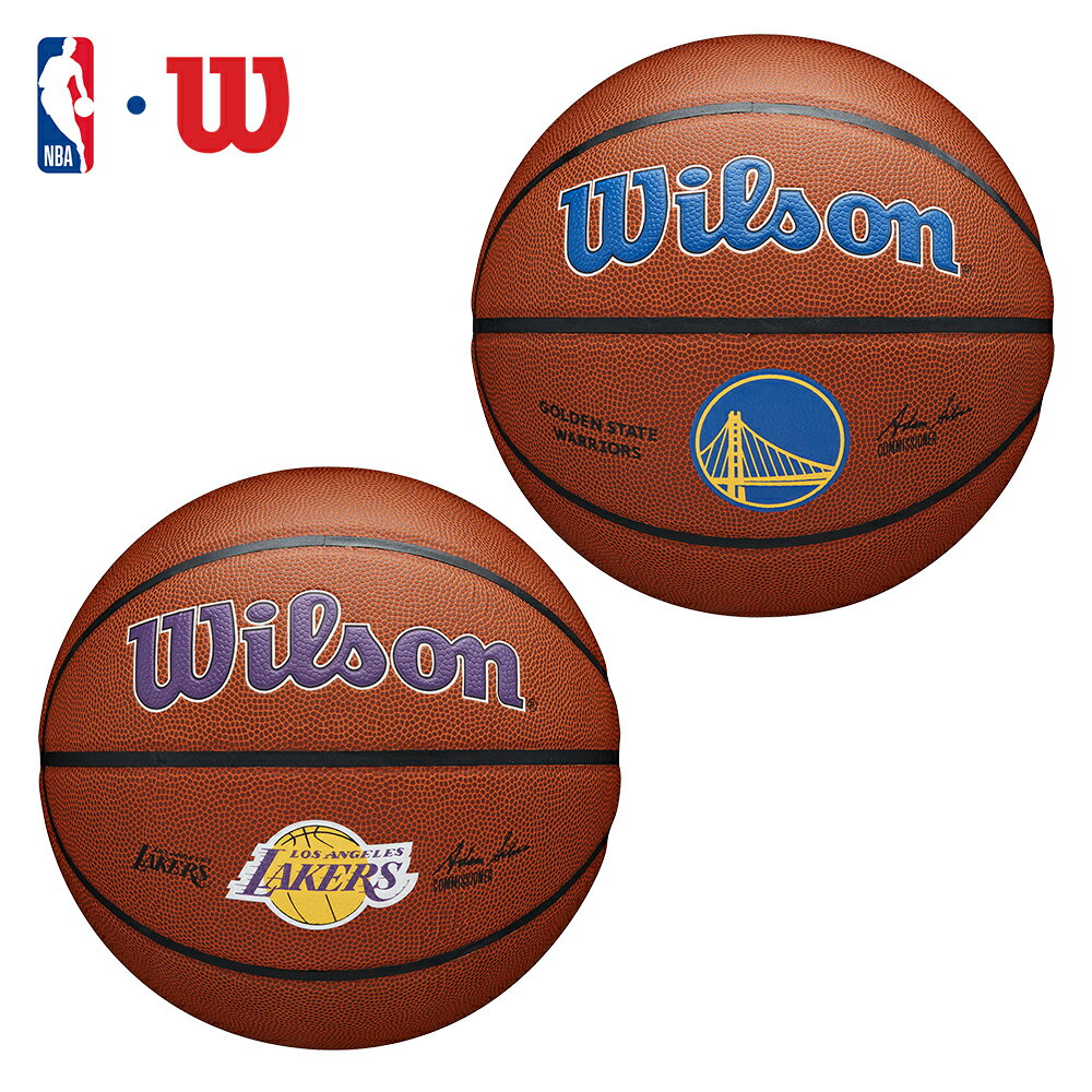 NBA公式 Wilson NBA TEAMシリーズ NBA TEAM ALLIANCE BSKT / ロサンゼルス レイカーズ Los Angeles Lakers / ゴールデンステート ウォリアーズ Golden State Warriors / 人工皮革（合成皮革）