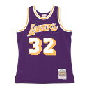 ミッチェル&ネス NBA ロサンゼルス レイカーズ SwingmanジャージLAL- #32 M Johnson M スウィングマン ジャージー（ユニフォーム）Los Angeles Lakers