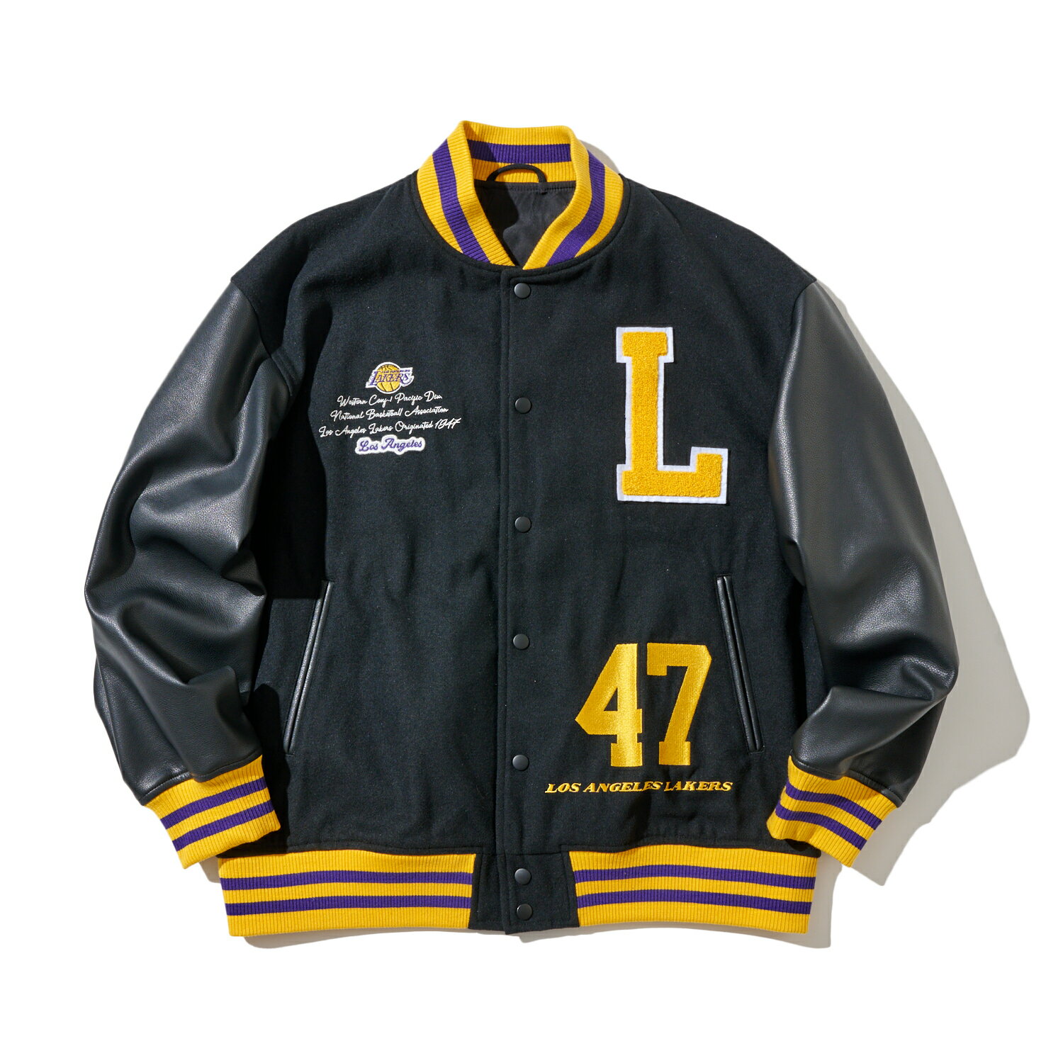 楽天市場】nba lakers(カラーブラック)(コート・ジャケット 楽天市場】nba lakers(カラーブラック)(コート・ジャケット