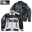 NBA Style フェニックス サンズ E-BIKE レザージャンパー ジャケット Phoenix Suns コート レザージャケット