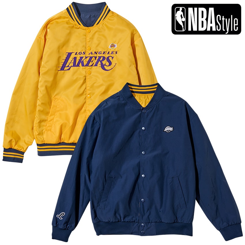 NBA Style  Los Angeles Lakers リバーシブル チームジャケット   ロサンゼルス・レイカーズ nbafashion