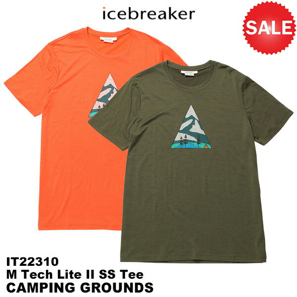 icebreaker(アイスブレーカー) M Tech Lite 2 SS Tee Camping Grounds (テックライト2 ショートスリーブ ティー キャンピング グラウンド) 23春夏モデル