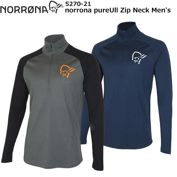 NORRONA(m[i) norrona pureUll Zip Neck Men's 5270-21