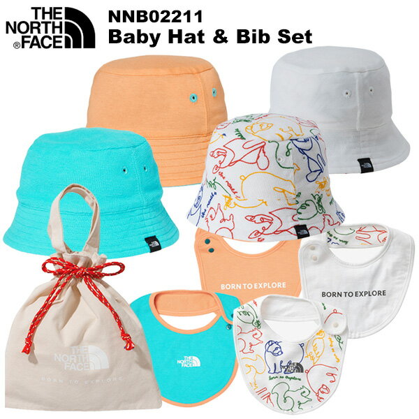 ◎THE NORTH FACE(ノースフェイス) Baby Hat & Bib Set (ベビーハット&ビブセット)