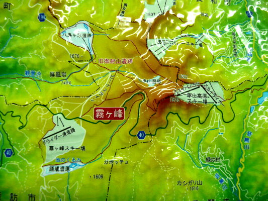 ジオラマ地図 霧ヶ峰