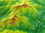 ジオラマ地図 悪沢岳・赤石岳