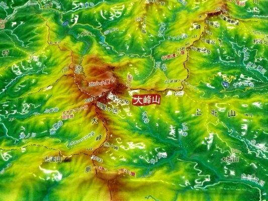 ジオラマ地図 大峰山