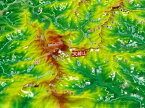 ジオラマ地図 大峰山