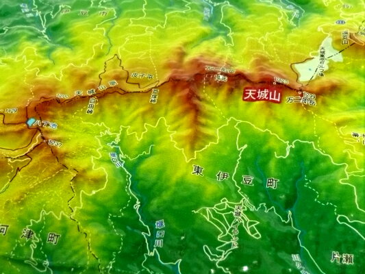 ジオラマ地図 天城山