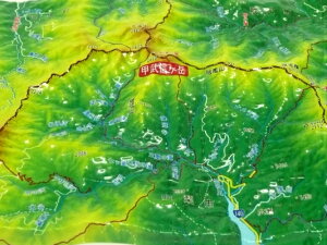 ジオラマ地図 甲武信ヶ岳