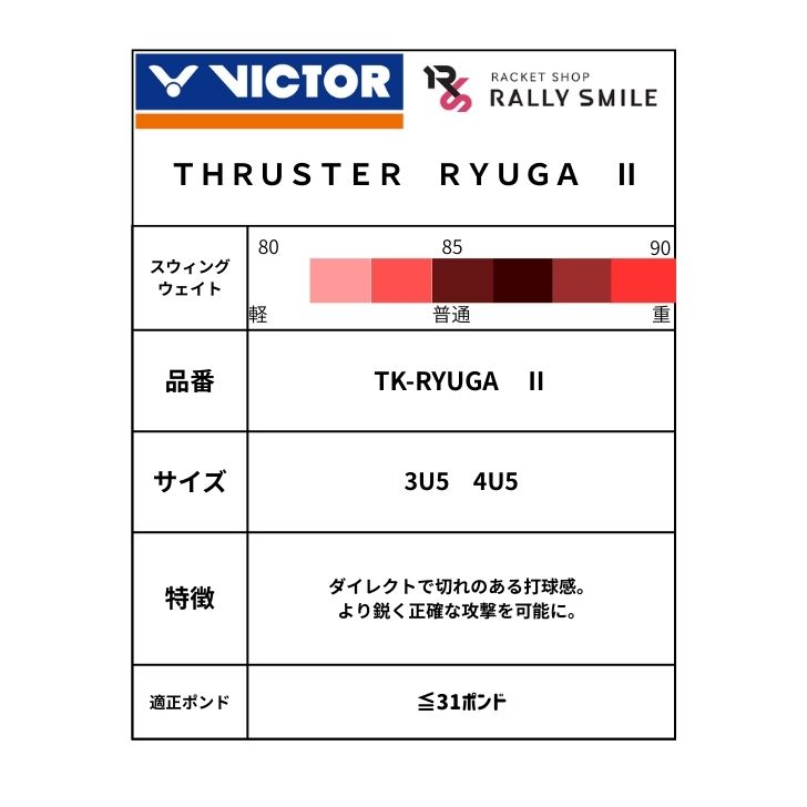 【ガット代・張り代無料】　VICTOR　ビクター　バドミントンラケット　THRUSTER　R...