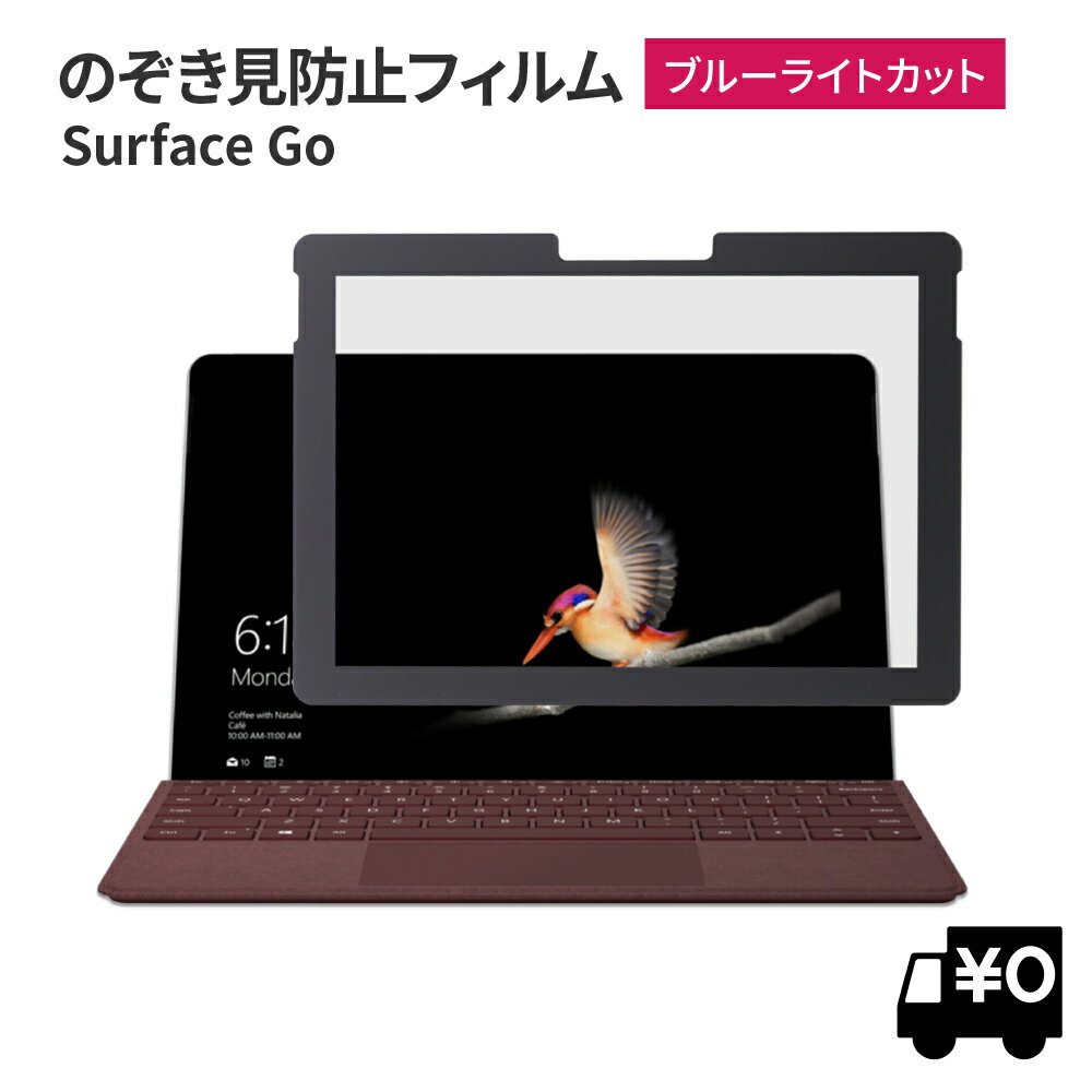 LOE(ロエ) 覗き見防止 surface go 1 (2019年) 10インチ 保護フィルム フィルター プライバシーフィルター ブルーライトカット  タッチスクリーン対応