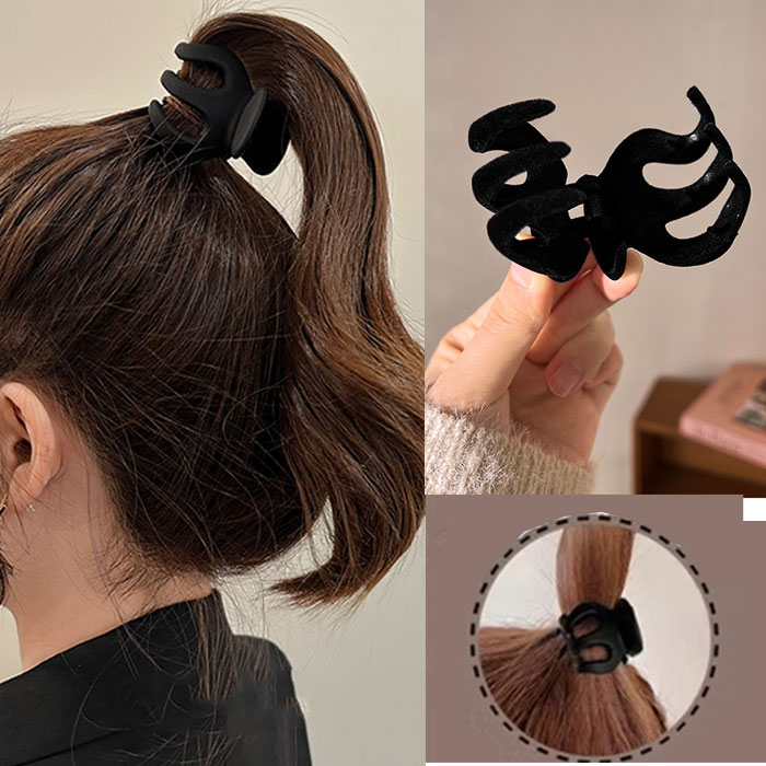 Rakuten - バンスクリップ ヘアクリップ　バナナクリップ ポニーテールヘア留め ヘアアクセサリー 髪留め ポニーテールヘアクリップ アクセサリー ヘアアクセサリー ヘアクリップ