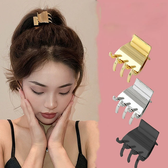 Rakuten - バンスクリップ 可愛いアルミ軽量金属ヘアクリップ（3色）ヘアアレンジ　美人髪 髪留め 髪止め 飾り成人式 結婚式 髪飾り 卒業式 二次会 パーティー 七五三