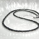 K18WGブラックダイヤモンドネックレス20カラット AAA