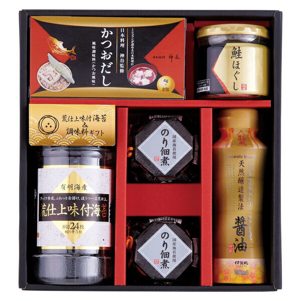 荒仕上味付海苔&調味料ギフト(ギフト　引き出物　引出物　快気祝い　結婚式　内祝い　お返し　引越し　ご挨拶　香典返し)