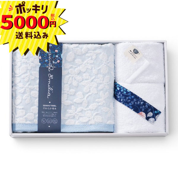 Rakuten - 【5000円ポッキリ 送料無料】アンナ エミリア タオルセット 0715049H(ギフト　引き出物　引出物　快気祝い　結婚式　内祝い　お返し　引越し　ご挨拶　香典返し)