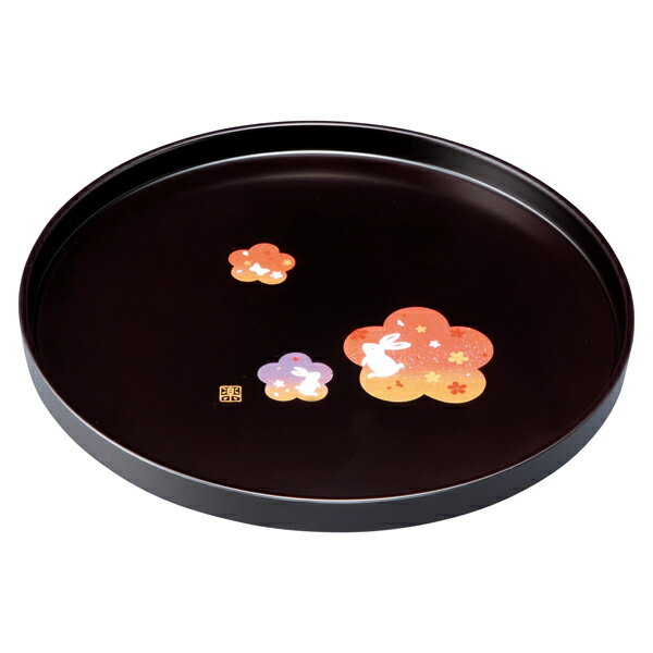 Rakuten - 花舞うさぎ 丸盆 2205027(ギフト　引き出物　引出物　快気祝い　結婚式　内祝い　お返し　引越し　ご挨拶　香典返し)