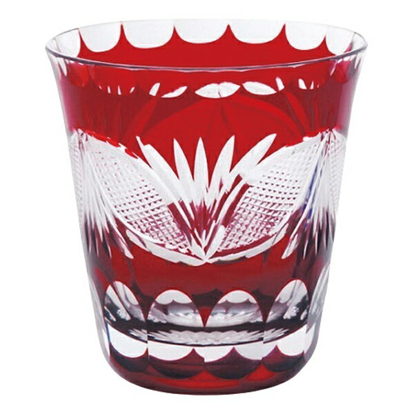 すみだ江戸切子館 焼酎グラス 縁飾り舟形七宝(ギフト　引き出物　引出物　快気祝い　結婚式　内祝い　お返し　引越し　ご挨拶　香典返し)