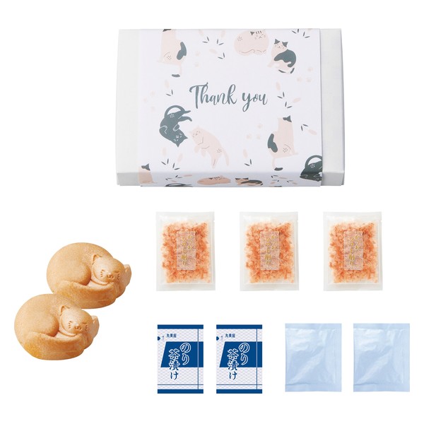 おすすめ特集お買い物ガイド■商品名：まるじょう 福ねこNWもなか■セット内容：福ねこもなか2組4枚・のり茶漬け・みそ汁（合わせみそ）各2、かつおぶし（ソフト削り）×3■加工地：日本■化粧箱含む重量：約0.1kg■箱：約18×12×4.5cm※商品情報等が変更になる場合がございます。※ご注文・配送状況などにより、最短発送日を変更させて頂く場合がございます。結婚式　披露宴　結婚引出物　結婚引き出物　ご結婚内祝い　ウェディング　ギフト　ブライダルギフト　引出物　引き出物　人気の引出物　人気の引き出物　出産祝い　結婚祝い　内祝い　内祝　出産内祝い　新築内祝い　快気祝い　お返し　記念品　ごあいさつ　のし無料　オリジナルカード　無料オリジナルカード　フォトカード　カタログ　ギフト　ギフトカタログ　カタログ式ギフト　チョイスギフト　お買い得カタログ　チョイスカタログ　グルメカタログ　カタログタイプギフト　プレゼント