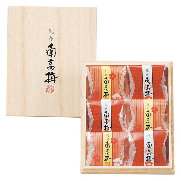 おすすめ特集お買い物ガイド■商品名：ドルチェデュオ 紀州南高梅6粒（木箱入）■セット内容：6粒（塩分約8%）、木箱入■加工地：和歌山県（梅/和歌山県産）■化粧箱含む重量：約0.2kg■箱：約14×17.5×3cm※注文後、お届けまでに約1〜2週間程(年末年始、夏季休業等の一部期間を除く)かかります。日付け指定をされていてもその指定日にお届け出来ない場合がございますので、予めご了承ください。※ご注文が【10個未満】の場合は、同じご注文番号につきチャージアップ料600円【税別】がかかります。※ご注文・配送状況などにより、最短発送日を変更させて頂く場合がございます。結婚式　披露宴　結婚引出物　結婚引き出物　ご結婚内祝い　ウェディング　ギフト　ブライダルギフト　引出物　引き出物　人気の引出物　人気の引き出物　出産祝い　結婚祝い　内祝い　内祝　出産内祝い　新築内祝い　快気祝い　お返し　記念品　ごあいさつ　のし無料　オリジナルカード　無料オリジナルカード　フォトカード　カタログ　ギフト　ギフトカタログ　カタログ式ギフト　チョイスギフト　お買い得カタログ　チョイスカタログ　グルメカタログ　カタログタイプギフト　プレゼント