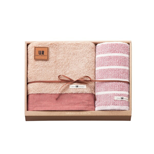 アーバンリサーチ タオルセット レッド(ギフト　引き出物　引出物　快気祝い　結婚式　内祝い　お返し　引越し　ご挨拶　香典返し)