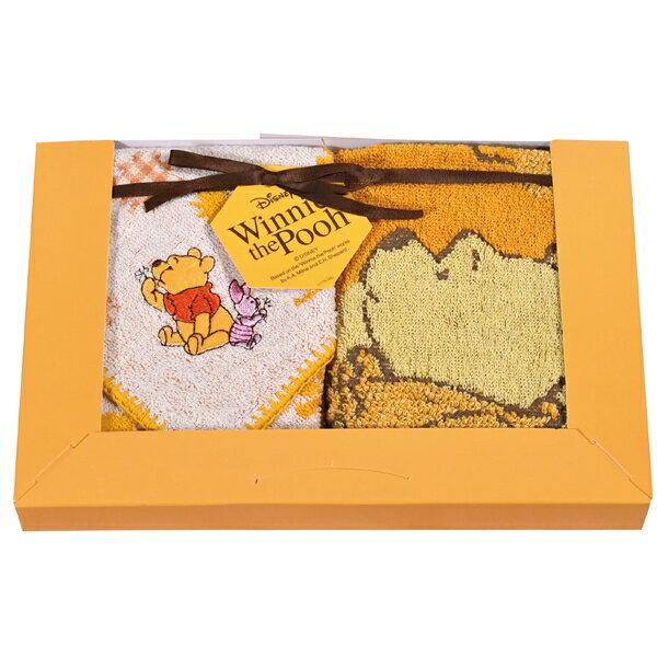 ギフト対応【送料無料】タオルを取り出した後の化粧箱本体も手帳や文具など書類ケース・小物入れとして再利用でき、また使用されている台紙もプーさんがデザインされたポストカードで再利用できるため、サステナブルなギフトボックスの展開となっています。■...