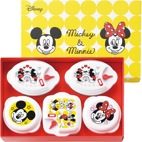 ミッキー&ミニー PT電子レンジ容器5P(ギフト　引き出物　引出物　快気祝い　結婚式　内祝い　お返し　引越し　ご挨拶　香典返し)