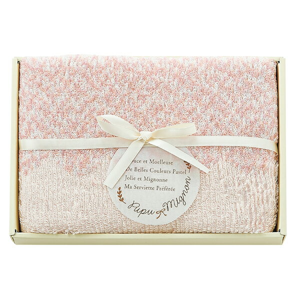 Pupu Mignon フェイスタオル ピンク PM4310(ギフト 引き出物 引出物 快気祝い 結婚式 内祝い お返し 引越し ご挨拶 香典返し)
