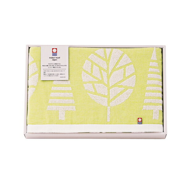 ギフト対応【送料無料】優れた吸水性と“心地いい”肌ざわりかわいい北欧テイストのジャガードタオル■商品名：北欧ツリー バスタオル イエロー■商品：バスタオル×1■商品サイズ：バスタオル600mm×1100mm■材質：綿100%■生産国：日本■...
