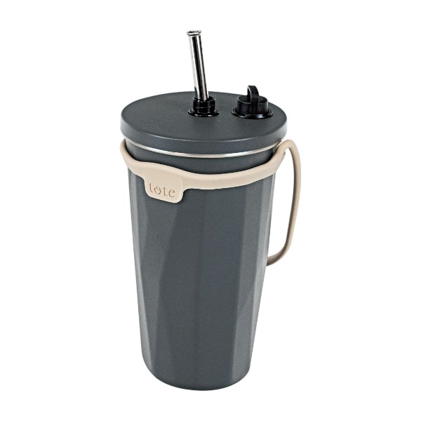 Rakuten - トート ストロー付2Wayタンブラー570mL チャコール RH-1761(ギフト　引き出物　引出物　快気祝い　結婚式　内祝い　お返し　引越し　ご挨拶　香典返し)
