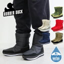 RUBBER DUCK ラバーダック クラシックスノージョガー【CLASSIC SNOWJOGGER】全5色 スノーブーツ/撥水/耐水/保温/あったか/ブーツ/レディース/ローヒール 台風