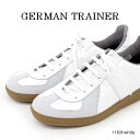 ジャーマントレーナー スニーカー メンズ 【特典付き】【再入荷】【GERMAN TRAINER ジャーマントレーナー】ローカットレザースニーカー ハンドメイドスニーカー (1183) ホワイト 白 オリジナルモデル