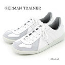 ジャーマントレーナー スニーカー メンズ 【再入荷】ジャーマントレーナー メンズ ホワイト GERMAN TRAINER ローカット レザースニーカー ハンドメイドスニーカー (1183) ホワイト×ホワイト オリジナルモデル