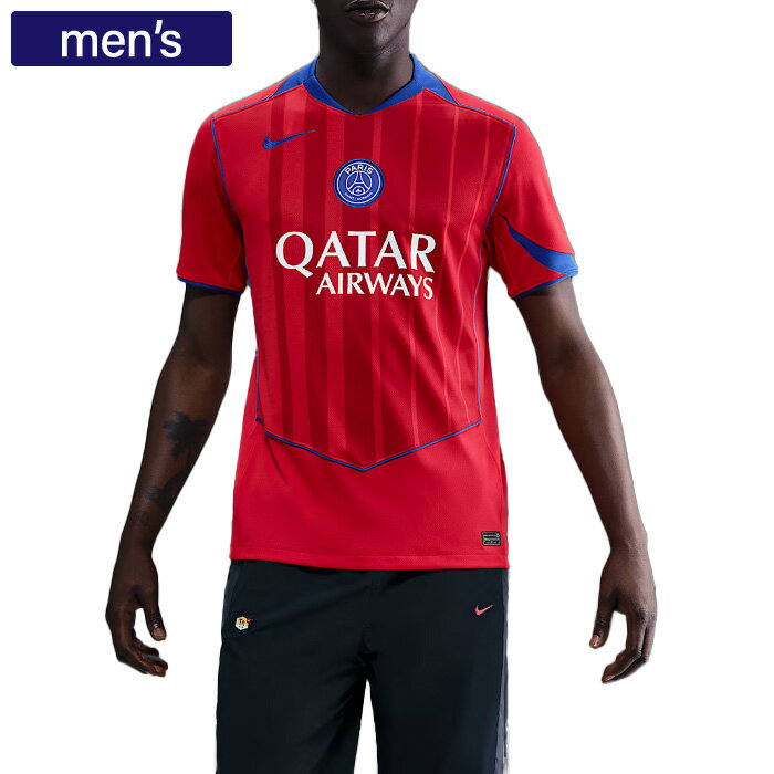 NIKE ナイキ レプリカユニフォーム パリ サンジェルマン (PSG) 2025/26 スタジアム サード メンズ スタンダードフィット レッド/レッド/ブル...