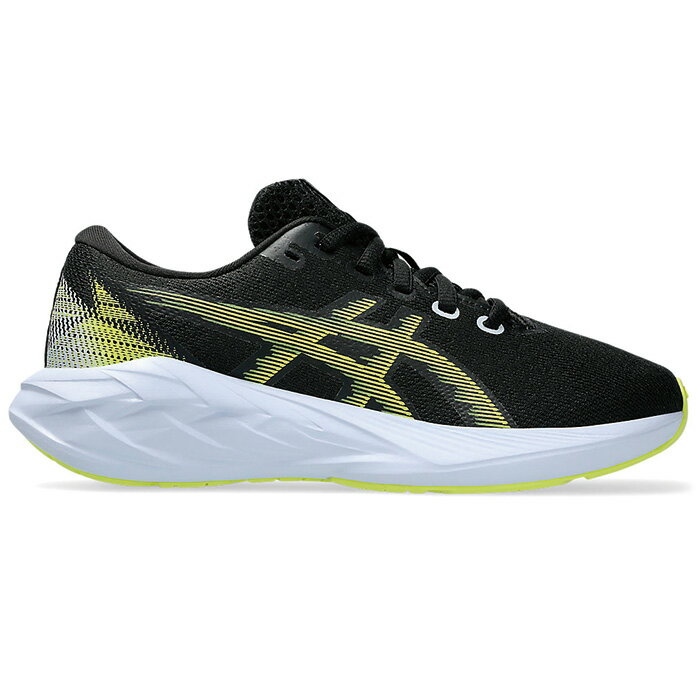 スニーカー 通学 スポーティー asics アシックス ランニングシューズ NOVABLAST 5 GS ノバブラスト 5 GS ジュニア STANDARD Black/Citron 1014A367.001