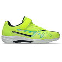 asics アシックス スニーカー LAZERBEAM SK-MG-BW ジュニア WIDE ネオンイエロー/ライトブルー 1154A229