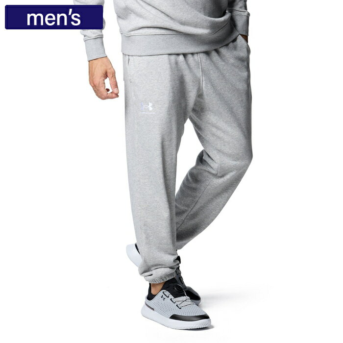 UNDER ARMOUR アンダーアーマー ボトムス UAエッセンシャルテリー ジョガーパンツ トレーニング MEN コ..