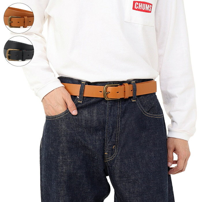 CHUMS チャムス レザーベルト ユニセックス 天然素材 涙型ベルトホール仕様 CH62-2227