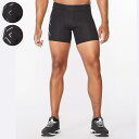 2XU ツータイムズユー スポーツインナー コンプレッション 1/2ショーツ メンズ 着圧 UPF50+ 紫外線カット ブラック MA4508B