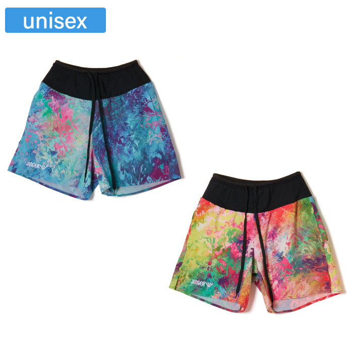 JINGER ジンガー ユニセックス マルチポケット付きランニングパンツ メンズ レディース マラソン ジョギング トレーニング J-2067(4)