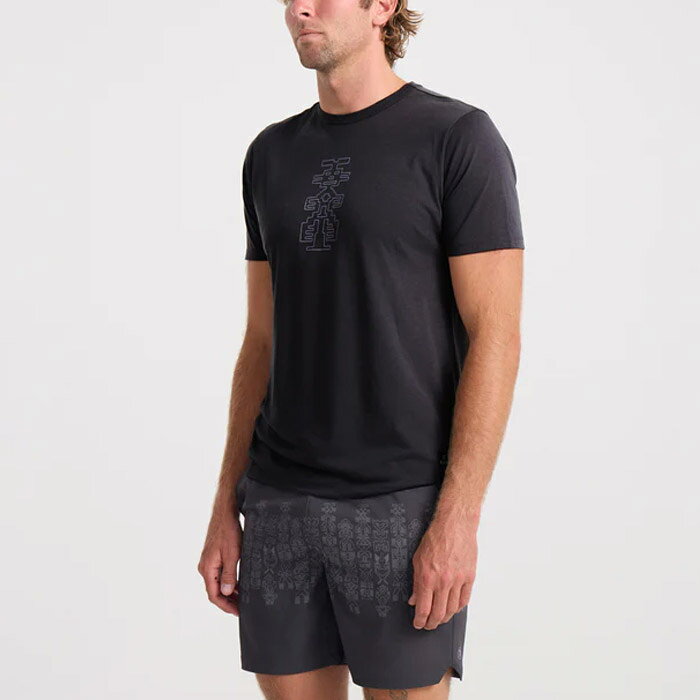 RUN AMOK ラン アモック Tシャツ MATHIS ACTIVE SHORT SLEEVE TEE ユニセックス 半袖 CHARCOAL RK457-CHA 3