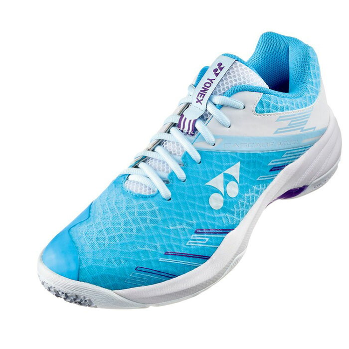 Rampjack Trip店のYONEX ヨネックス バドミントンシューズ パワークッションカスケードアクセルスリム 2E サックス／ホワイト SHBCA1S｜アングル2