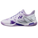 YONEX ヨネックス バドミントンシューズ パワークッション エクリプション Z ウィメン レディース ホワイト/パープル SHBELZ3L