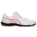 ASICS アシックス インドアシューズ カルチェット WD 9 ホワイト/ピンク フットサル ワイドラスト 3E 室内 屋内 1113A037(4)