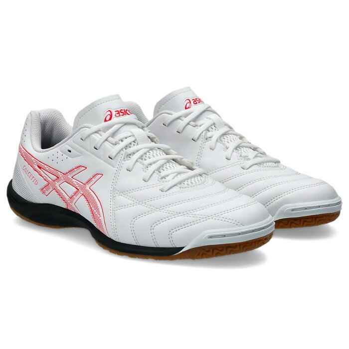 ASICS アシックス インドアシューズ カルチェット WD 9 ホワイト/ピンク フットサル ワイドラスト 3E 室内 屋内 1113A037 3