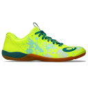 ASICS アシックス インドアシューズ トッキ 8 イエロー/グリーン フットサル フィット感 やわらかさ重視 2E 室内 屋内 1113A044